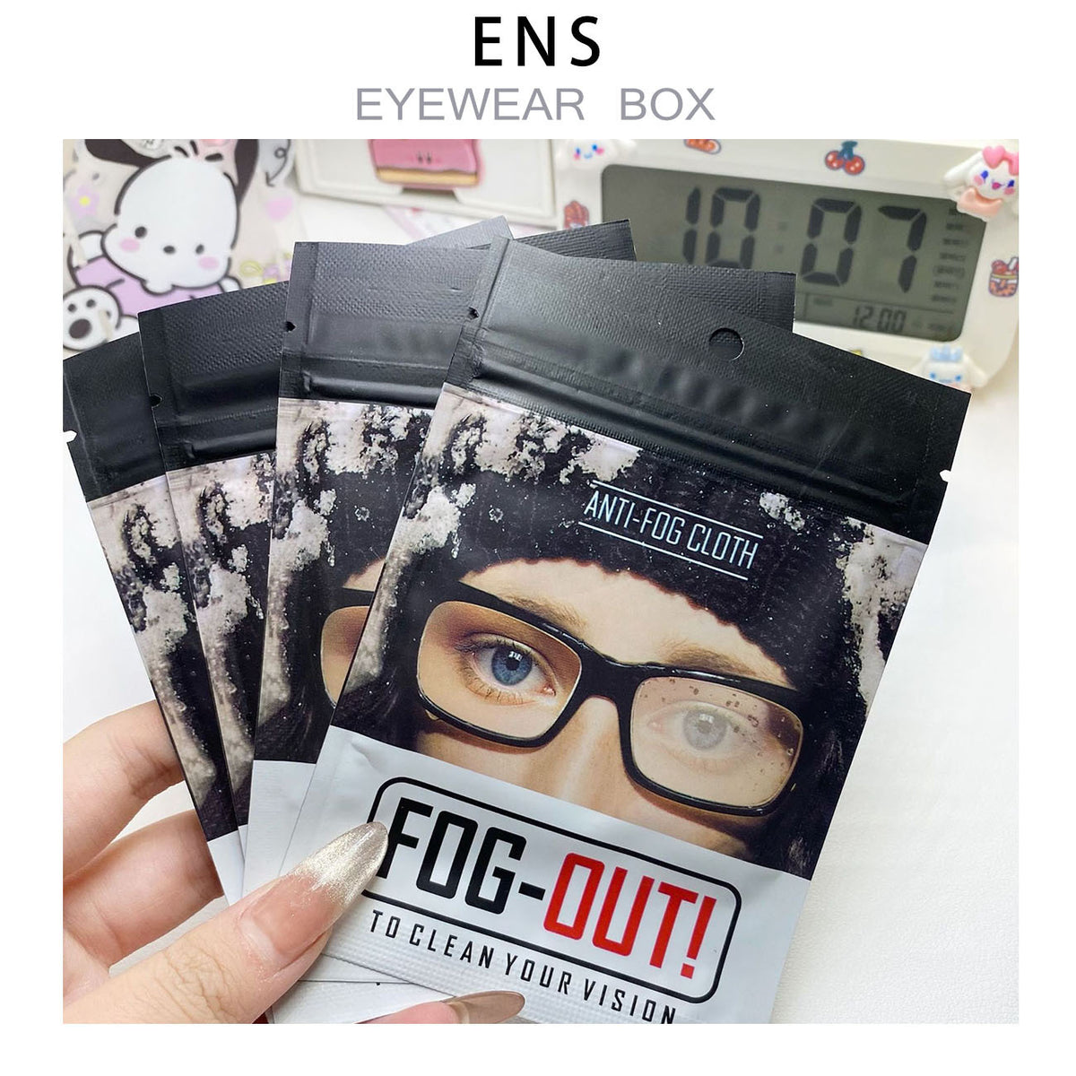 Nano Anti-Fog Glasses Cloth with Premium Packaging
