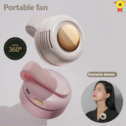 Portable USB Clip-On Fan – Personal Mini Rechargeable Fan with Adjustable Clip, 3-Speed, 900mAh Battery, for Indoor & Outdoor Use