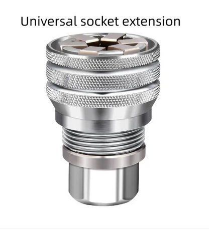 Universal Sleeve Wrench Head - Adjustable Socket for Electric Drill & Allen Wrench